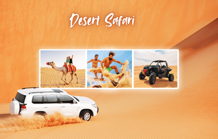 Desert Safari + Dhow Cruise Dinner (4 Star)