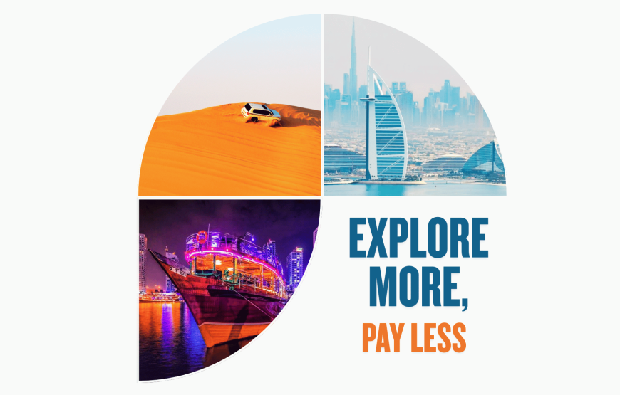 Dubai City Tour + Desert Safari + Marina Cruise Dinner