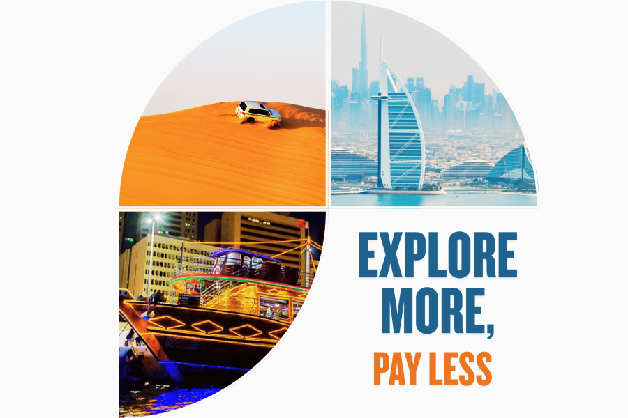 Dubai City Tour + Desert Safari + Dhow Cruise Dinner (4 Star)