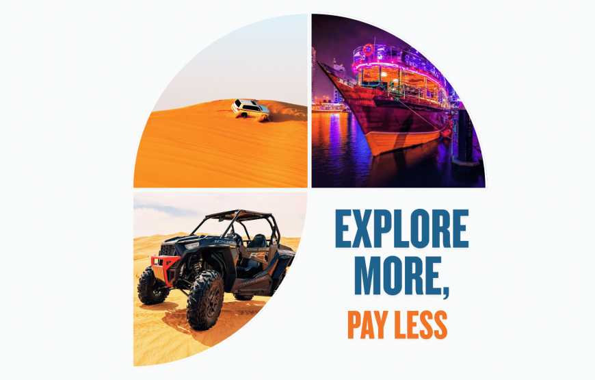 Desert Safari + Marina Cruise Dinner