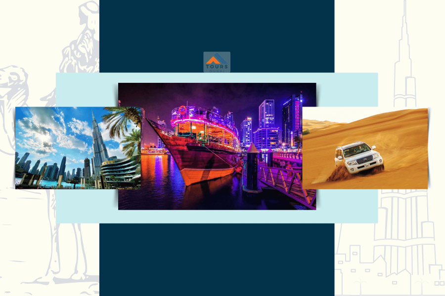 Dubai City Tour + Desert Safari + Marina Cruise Dinner
