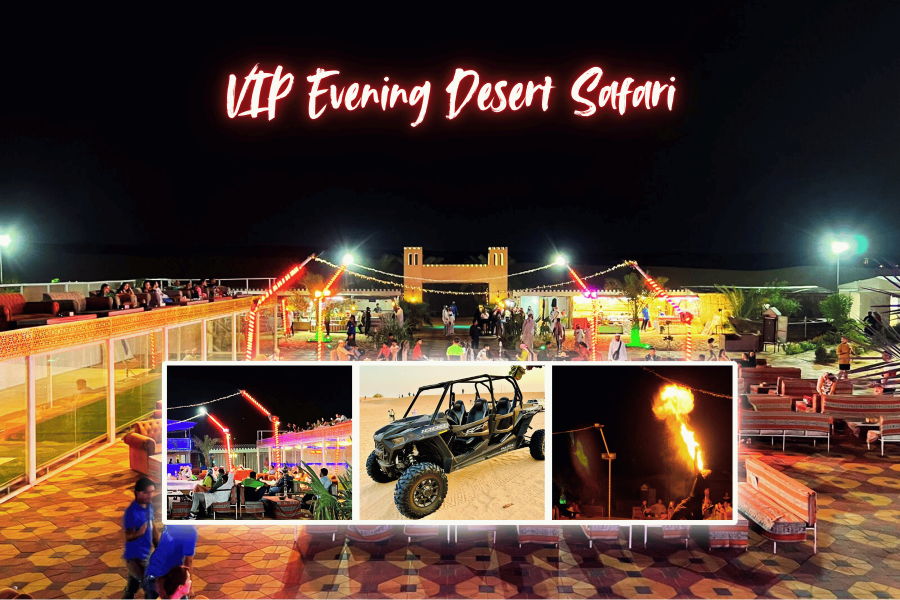 VIP Evening Desert Safari with Dinner and Activities